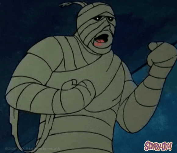 The Mummy Box Dancing While Shouting GIF