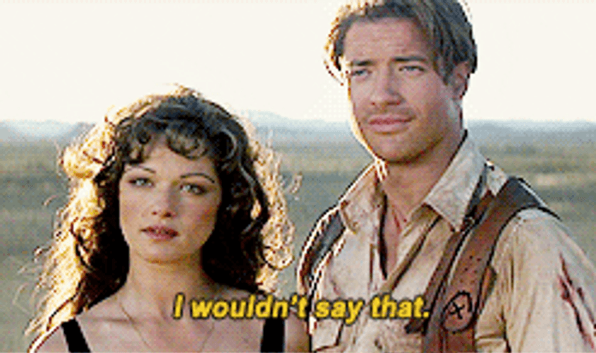 The Mummy Brendan Fraser And Rachel Weisz GIF