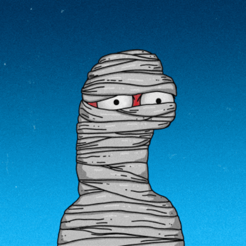 The Mummy Is Cold From Snowing GIF