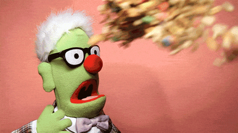 The Muppets Cereal Slapping Face GIF