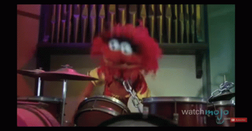 The Muppets Playing Drum GIF