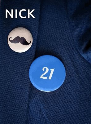 The Name Nick Is Written On A Blue Background GIF