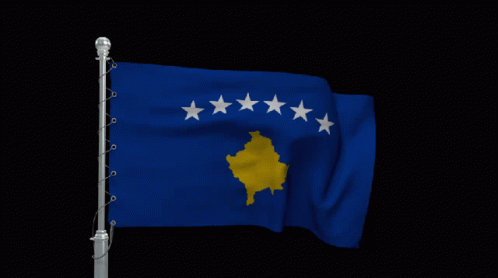 The National Flag Of Kosovo GIF