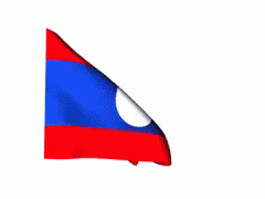 The National Flag Of Laos GIF