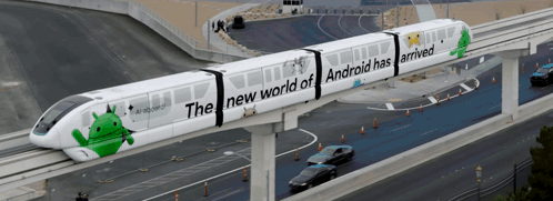 The New World Of Android Has Arrived On A Train GIF
