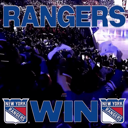The New York Rangers Are Celebrating Their Win GIF