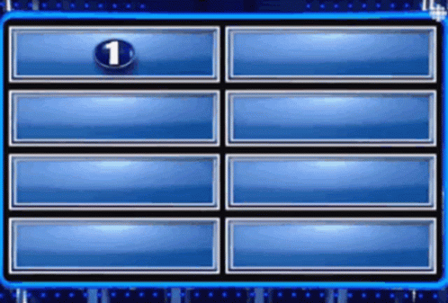The Number 1 Is On A Blue Screen GIF