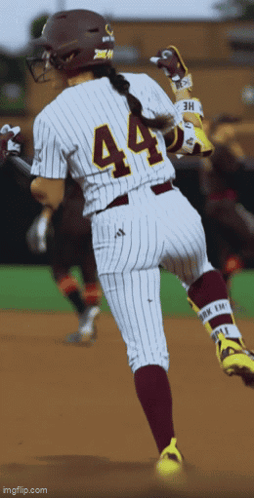 the number 44 is on the back of a baseball player 's jersey