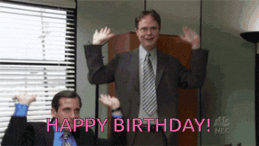 The Office Birthday GIF