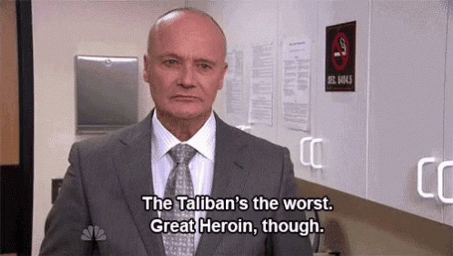 The Office Creed Bratton Taliban Interview GIF
