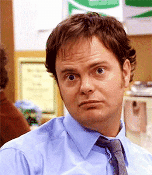 The Office Dwight Sarcastic Face GIF