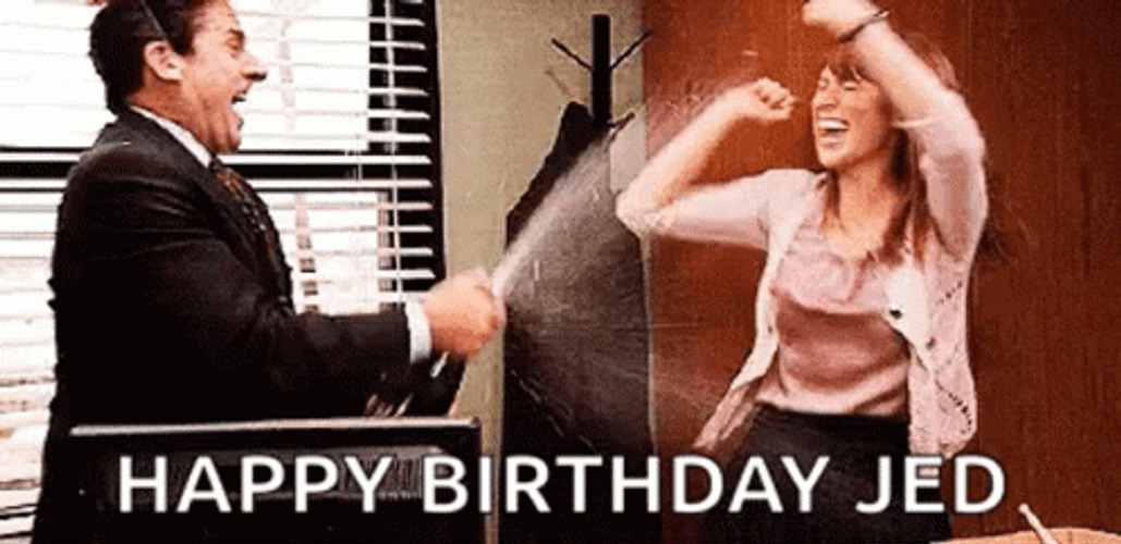 The Office Happy Birthday Jed Celebration GIF