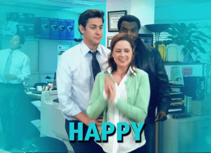 The Office Happy Birthday Jim Halpert Dancing GIF
