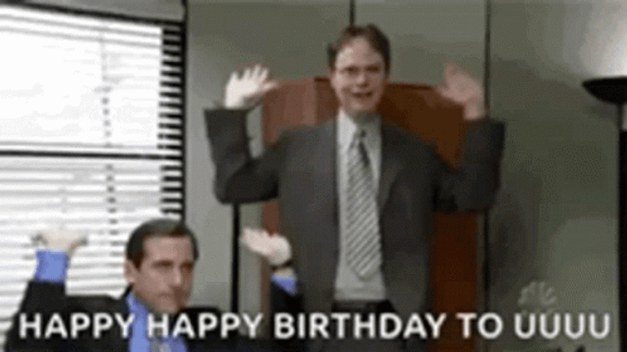 The Office Happy Birthday To You Raise The Roof GIF