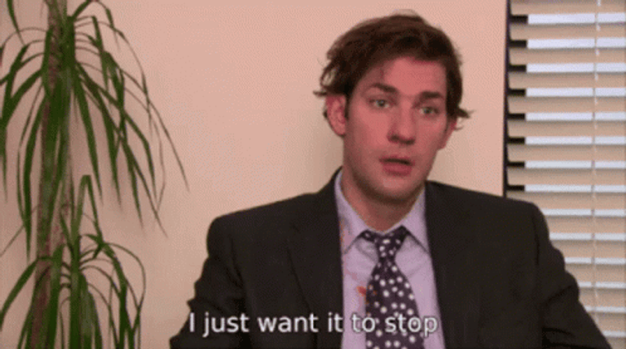 The Office Jim Stop GIF