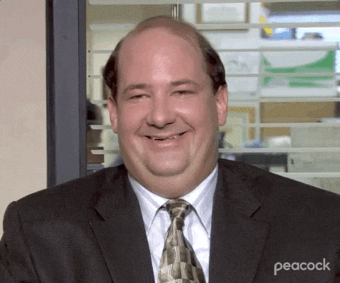 The Office Kevin Malone Snickering GIF