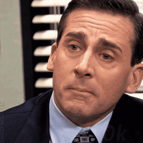 The Office Michael Crying Ok GIF