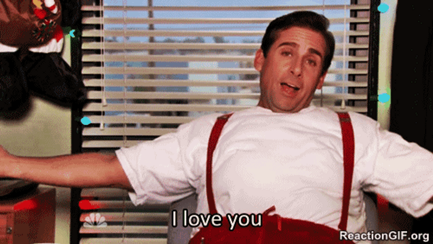 The Office Michael Scott I Love You Funny GIF 