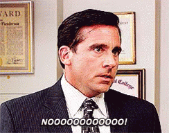 The Office Michael Scott Shouting No GIF