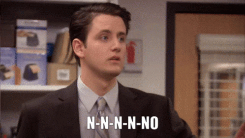 The Office Gabe Lewis Reluctant No GIF