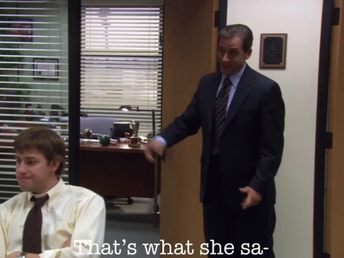 The Office No Michael Scott What She Said GIF