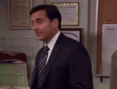 The Office No Annoyed Facial Expression Michael Scott GIF