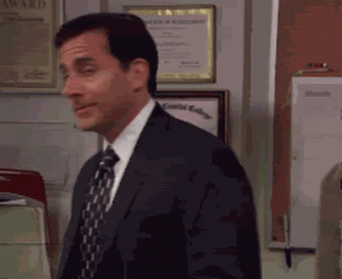 The Office No Michael Scott Stunned Reaction GIF