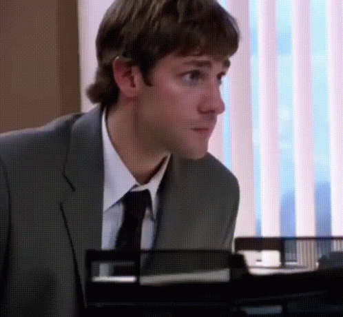 The Office No Jim Halpert Confused GIF