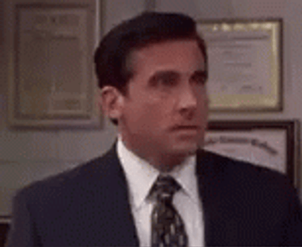 The Office No Frustrated Michael Scott GIF