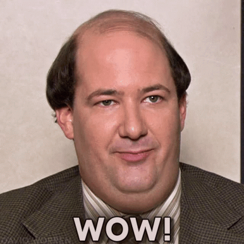 The Office No Kevin Malone Stunned GIF