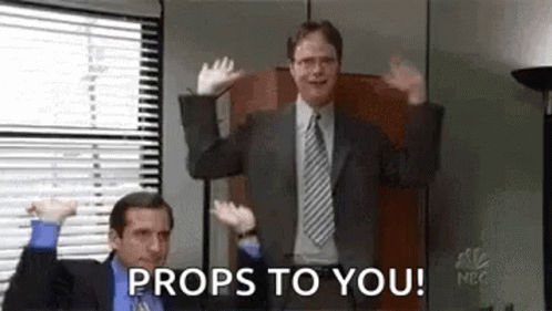 The Office Props To You Work Anniversary Meme GIF