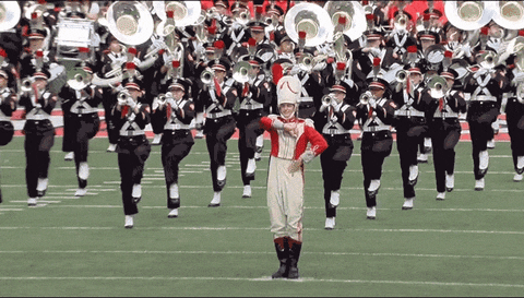 The Ohio State University Marching Band Buckeyes GIF