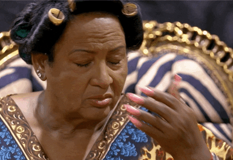 The Old Lady Dissapointed Reaction GIF