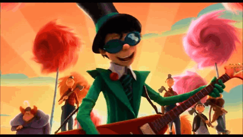 The Onceler Attacked By Ted And People With Ax GIF