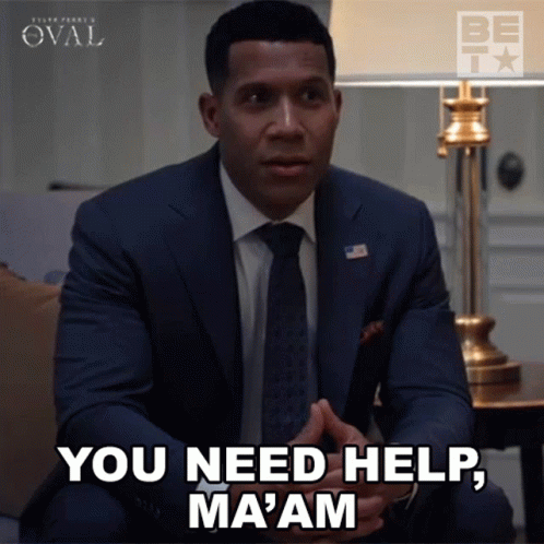 The Oval Stop Get Some Help GIF