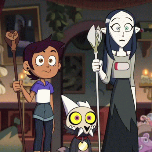 The Owl House Confused Luz King Lilith GIF