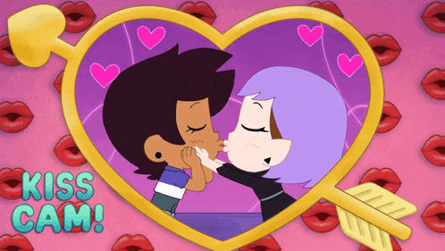 The Owl House Kiss Cam Luz And Amity GIF