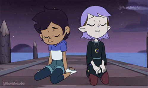 The Owl House Luz Hugging Amity GIF
