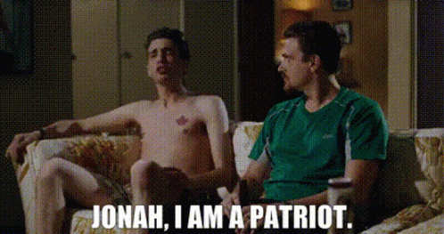The Patriot Man Pointing Himself GIF