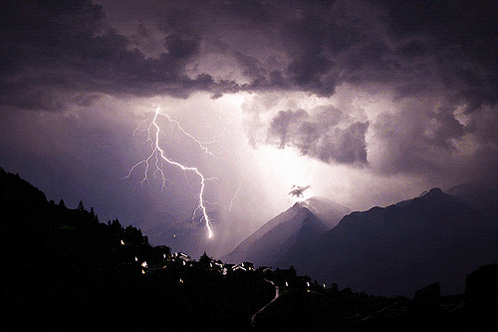 The Perfect Storm With Intense Thunderstorm GIF