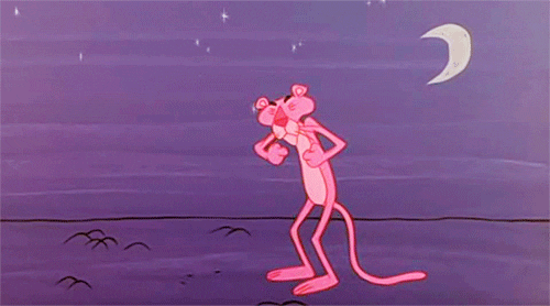 The Pink Panther Yawning GIF