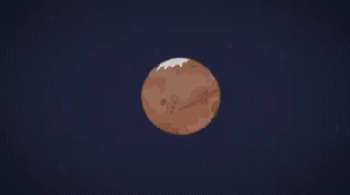 The Planets Of The Solar System Are Lined Up In A Row In The Night Sky . GIF
