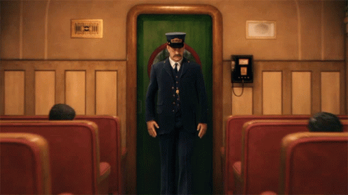 The Polar Express Conductor Says Thank You GIF