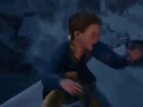The Polar Express Hero Boy Jumps Off Train GIF