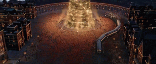 The Polar Express North Pole Christmas Tree GIF