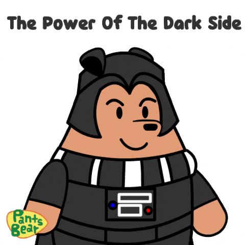 The Power Of Dark Side Bear GIF