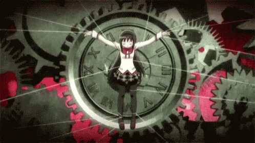 The Puella Magi Homura Akemi Tied Up GIF