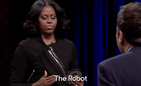 The Robot Michelle Obama GIF