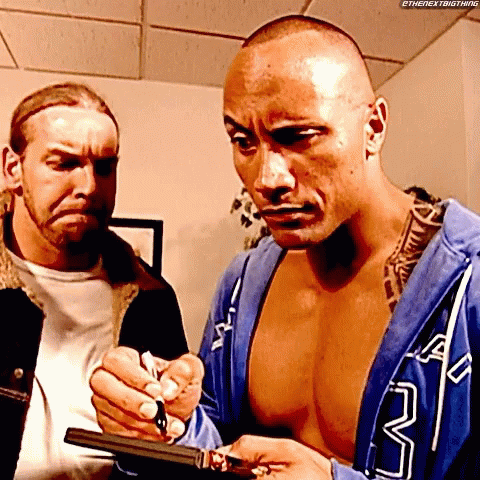 The Rock Eyebrow Meme With Christian GIF