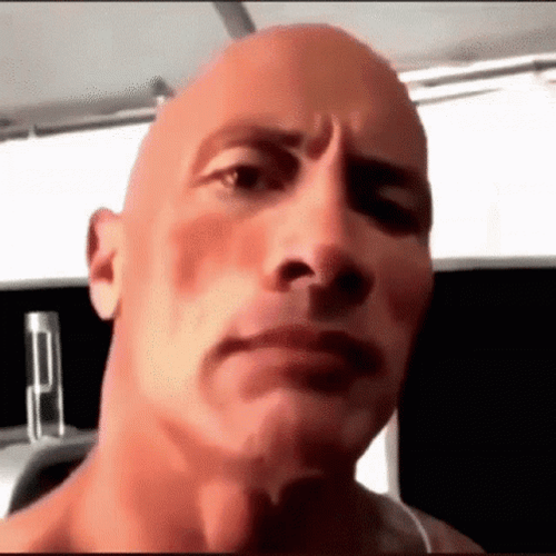 The Rock Eyebrow Raise In The Gym Workout GIF